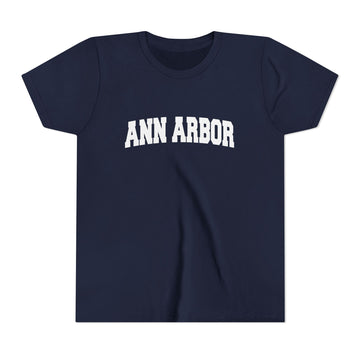 Buy navy Ann Arbor, Michigan Youth Graphic Tee - Kids Ann Arbor T Shirt