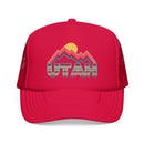 Utah Retro Mountain Trucker Hat — Vintage Scenic Foam Trucker-4