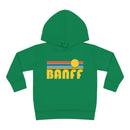 Banff, Canada Toddler Hoodie - Retro Sunrise Unisex Banff Toddler Sweatshirt-3