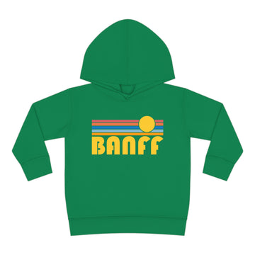 Buy kelly Banff, Canada Toddler Hoodie - Retro Sunrise Unisex Banff Toddler Sweatshirt