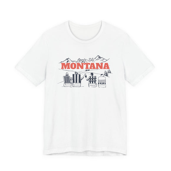 Montana Après-ski T-Shirt - Vintage Mountain Graphic Tee