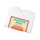 Retro Jackson Hole, Wyoming Sweatshirt, Mountain Sun Design, Unisex Crewneck, Gift for Outdoorsy Friends, Vintage Jumper-7