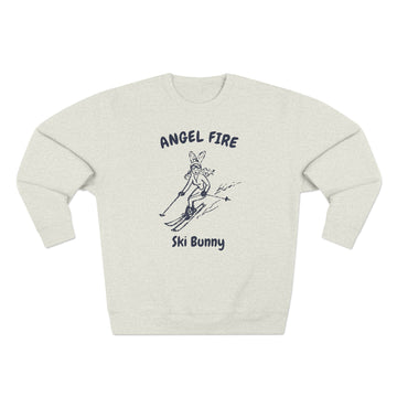 Buy oatmeal-heather Premium Angel Fire, New Mexico Ski Bunny Sweatshirt