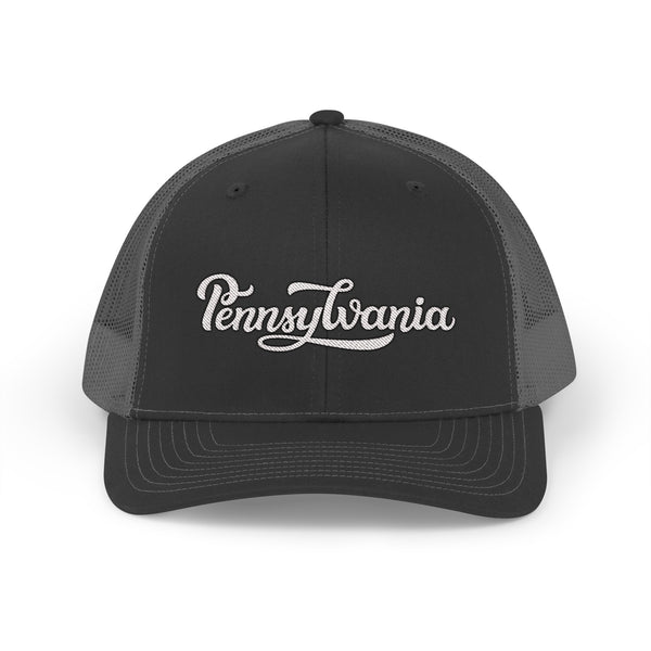 Pennsylvania Snapback Trucker Cap - Embroidered Pennsylvania Hat