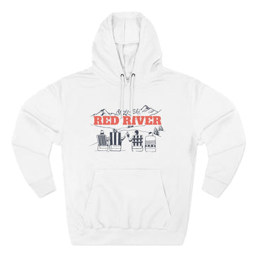 Premium Red River, New Mexico Après-ski Hoodie - Unisex Sweatshirt