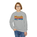 Moab, Utah Youth Sweatshirt - Unisex Kid's Moab Crewneck Sweatshirt-19