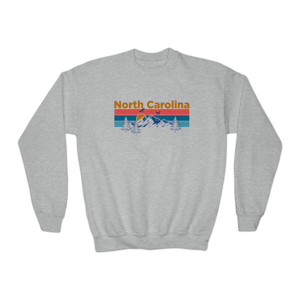 North Carolina Youth Sweatshirt - Unisex Kid's North Carolina Crewneck Sweatshirt