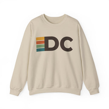 Washington, DC DC Retro Stripe Sweatshirt - 0