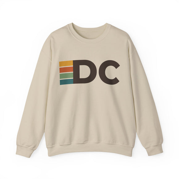 Washington, DC DC Retro Stripe Sweatshirt