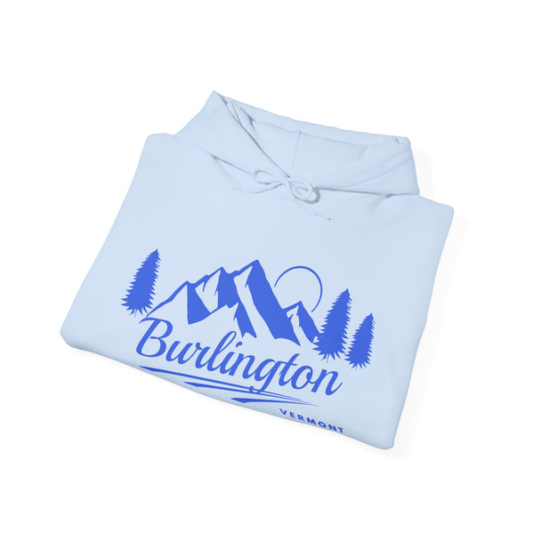 Burlington, Vermont Hoodie - Unisex Mountain Burlington Hoodie Sweatshirt