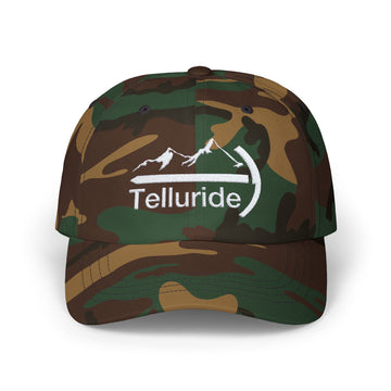 Buy green-camo Telluride, Colorado Dad Hat - Embroidered Telluride Classic Dad Cap