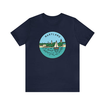 Buy navy Maryland T-Shirt - Unisex Maryland Shirt