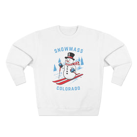 Premium Snowmass, Colorado Skiing Snowman Sweatshirt