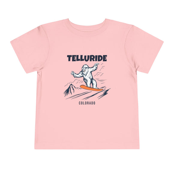 Telluride, Colorado Yeti Snowboard Toddler Tee
