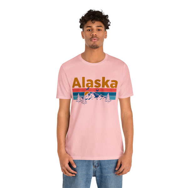 Alaska T-Shirt - Mountain Sunset Unisex Alaska Shirt