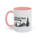 Jackson Hole, Wyoming Retro Snow Skiing Mountain 11 oz Mug, Ski Lodge Decor Coffee Cup, Mountain Gondola  Lover Gift, Retro Skiing Mug-12