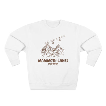 Premium Mammoth Lakes, California Gondola Ski Mountain Sweatshirt - 0