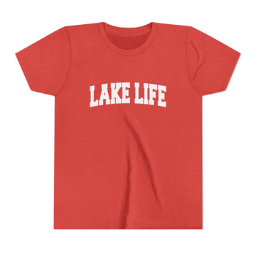 Buy heather-red Lake Life Youth Graphic Tee - Kids T Shirt