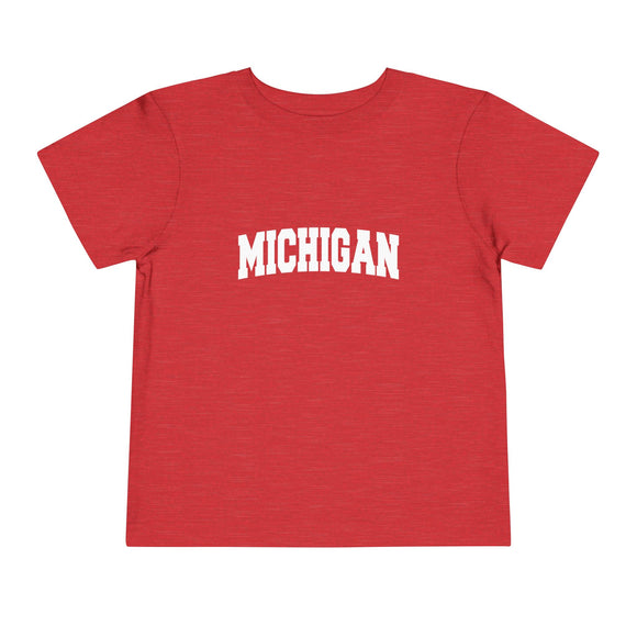 Michigan Toddler Graphic Tee - Kids Michigan Vacation T-Shirt