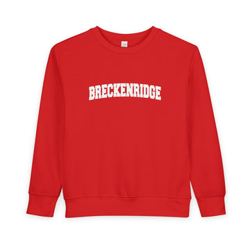 Buy red Breckenridge, Colorado Toddler Sweatshirt - Breckenridge Toddler Crewneck Sweatshirt
