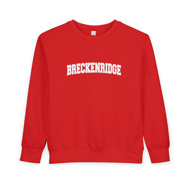 Breckenridge, Colorado Toddler Sweatshirt - Breckenridge Toddler Crewneck Sweatshirt