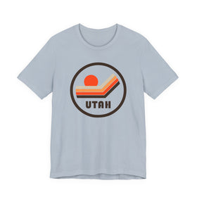 Buy light-blue Utah T-Shirt - Sunset Mountain Graphic Tee
