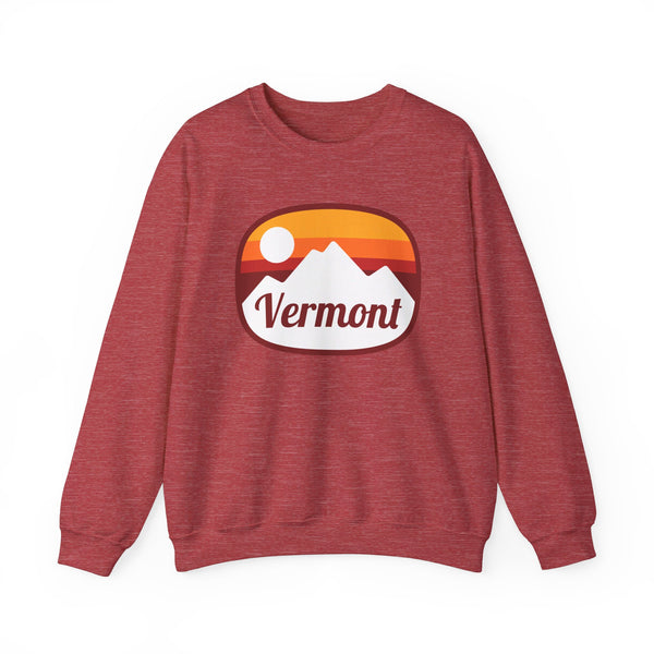 Vermont Sweatshirt - Unisex Retro Ombre Vermont Crewneck Sweatshirt