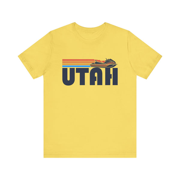 Utah T Shirt - Retro Jetski PWC Graphic Utah Tee