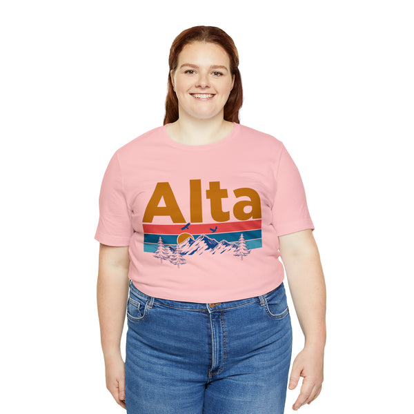 Alta, Utah Shirt - Mountain Sunset Unisex Alta T-Shirt