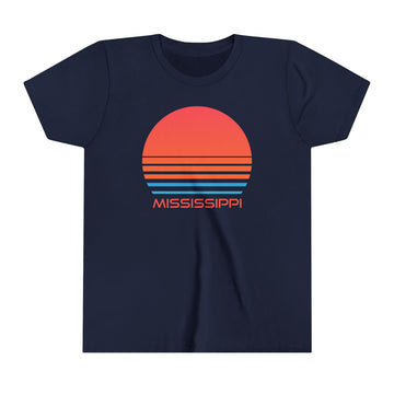 Mississippi Youth Shirt - Retro 80s Mississippi Kid's T-Shirt - 0