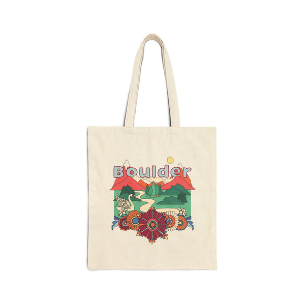 Boulder, Colorado Cotton Canvas Tote Bag - 15