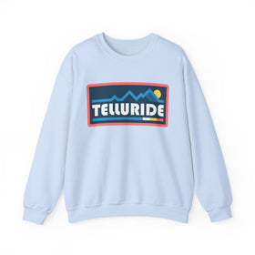 Buy light-blue Telluride, Colorado Sweatshirt - Mountain Graphic Crewneck
