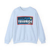 Telluride, Colorado Sweatshirt - Mountain Graphic Crewneck