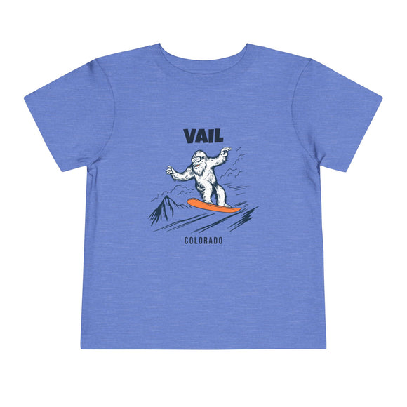 Vail, Colorado Yeti Snowboard Toddler Tee