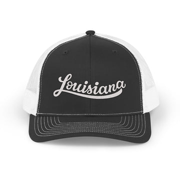Louisiana Snapback Trucker Cap - Embroidered Louisiana Hat - 0