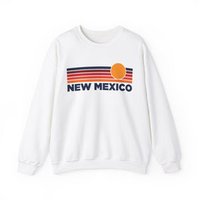 New Mexico Sweatshirt Retro Sun Unisex - Vintage New Mexico Inspired Warm Pullover Jumper