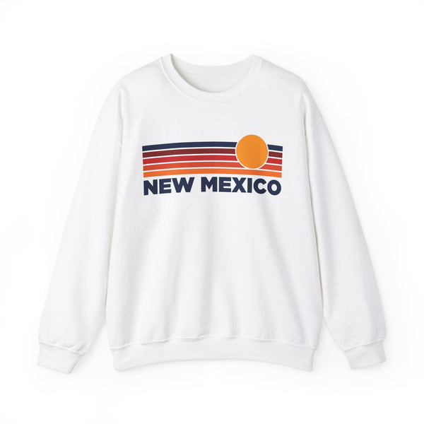 New Mexico Sweatshirt Retro Sun Unisex - Vintage New Mexico Inspired Warm Pullover Jumper