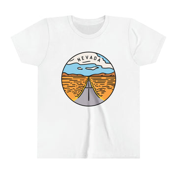 Buy white Nevada Youth T-Shirt - Unisex Kids Nevada Shirt