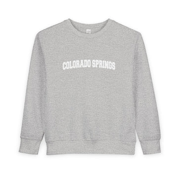 Colorado Springs, Colorado Toddler Sweatshirt - Colorado Springs Toddler Crewneck Sweatshirt