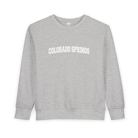 Colorado Springs, Colorado Toddler Sweatshirt - Colorado Springs Toddler Crewneck Sweatshirt