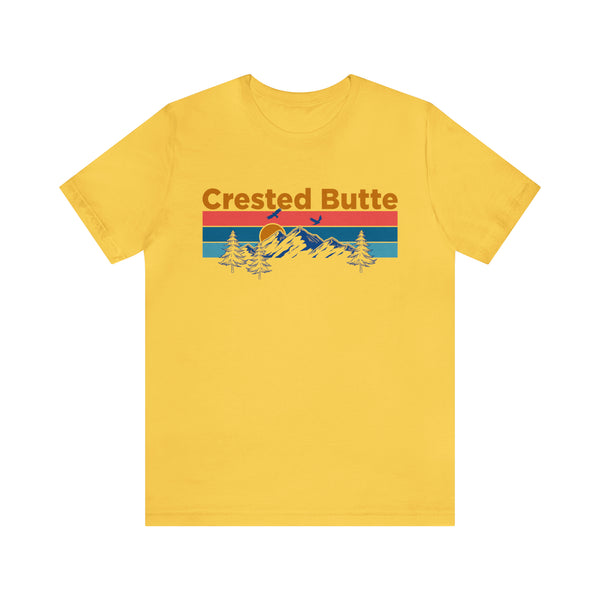 Crested Butte, Colorado Shirt - Mountain Sunset Unisex Crested Butte T-Shirt