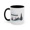Vermont Retro Snow Skiing Mountain 11 oz Mug, Ski Lodge Decor Coffee Cup, Mountain Gondola Lover Gift, Retro Skiing Mug-9