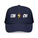 Cincinnati, Ohio Retro Trucker Hat - Lightning Foam Cap-2
