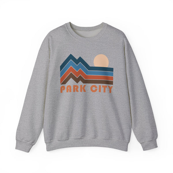 Park City, Utah Sweatshirt Retro Mountains, Park City Unisex Graphic Crewneck