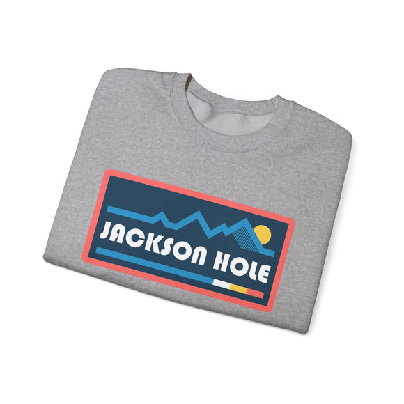 Jackson Hole, Wyoming Sweatshirt - Mountain Graphic Crewneck