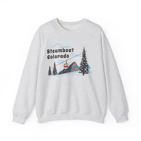 Steamboat, Colorado Sweatshirt - Unisex Retro Ski Mountain Gondola Steamboat Sweatshirt