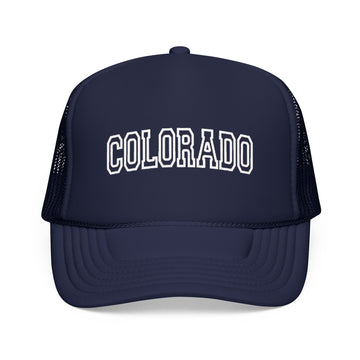 Colorado Trucker Hat — Vintage College Foam Mesh Cap