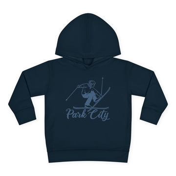 Buy navy Park City, Utah Toddler Hoodie - Unisex Park City Vintage Skiing Sweatshirt