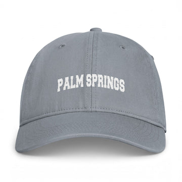 Buy granite Palm Springs, California Washed Baseball Cap - Vintage Coastal Comfort Colors