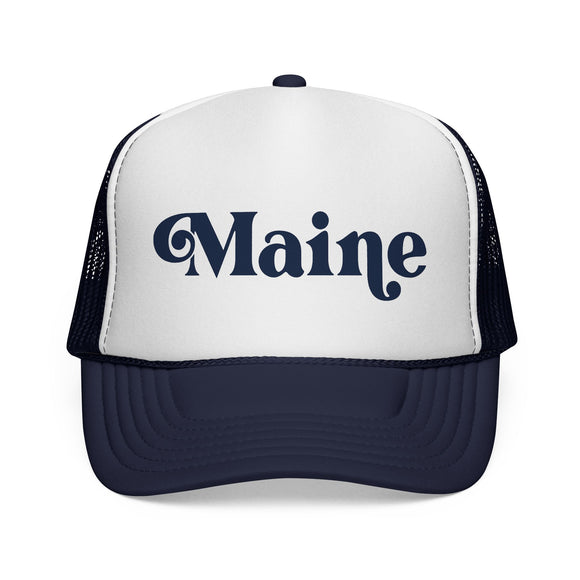 Maine Retro Mountains Trucker Hat